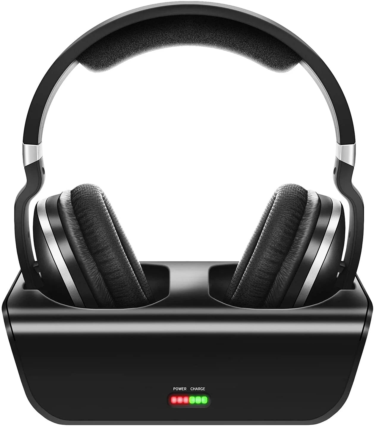 ADH300 Wireless TV Headphones with Charging Dock Rechargeable, Black, New